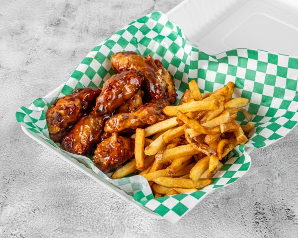 Chicken Wings (2lbs) with Fries